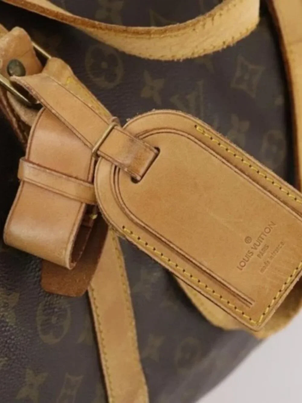 LOUIS VUITTON Monogram Sac Souple 55 Boston Bag M41622 LV Auth bs34380